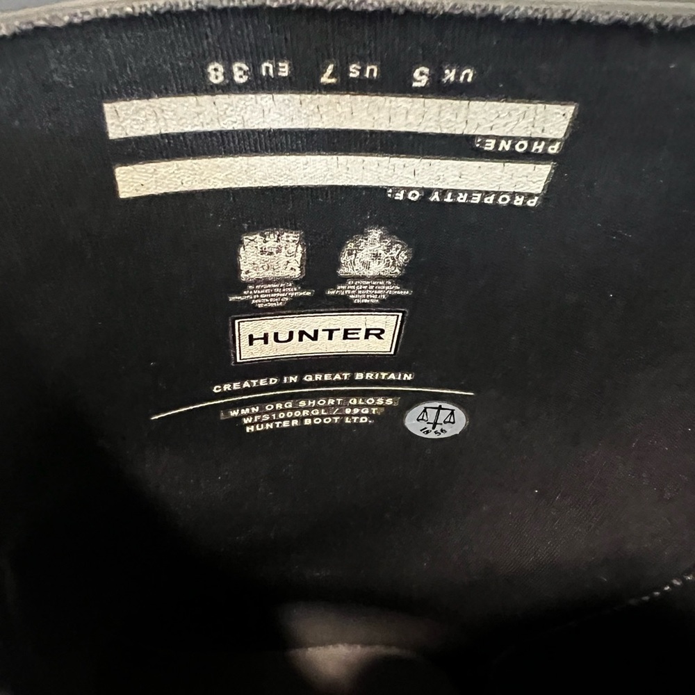 Hunter Original Short Gloss Rain Boots - Picture 14 of 16